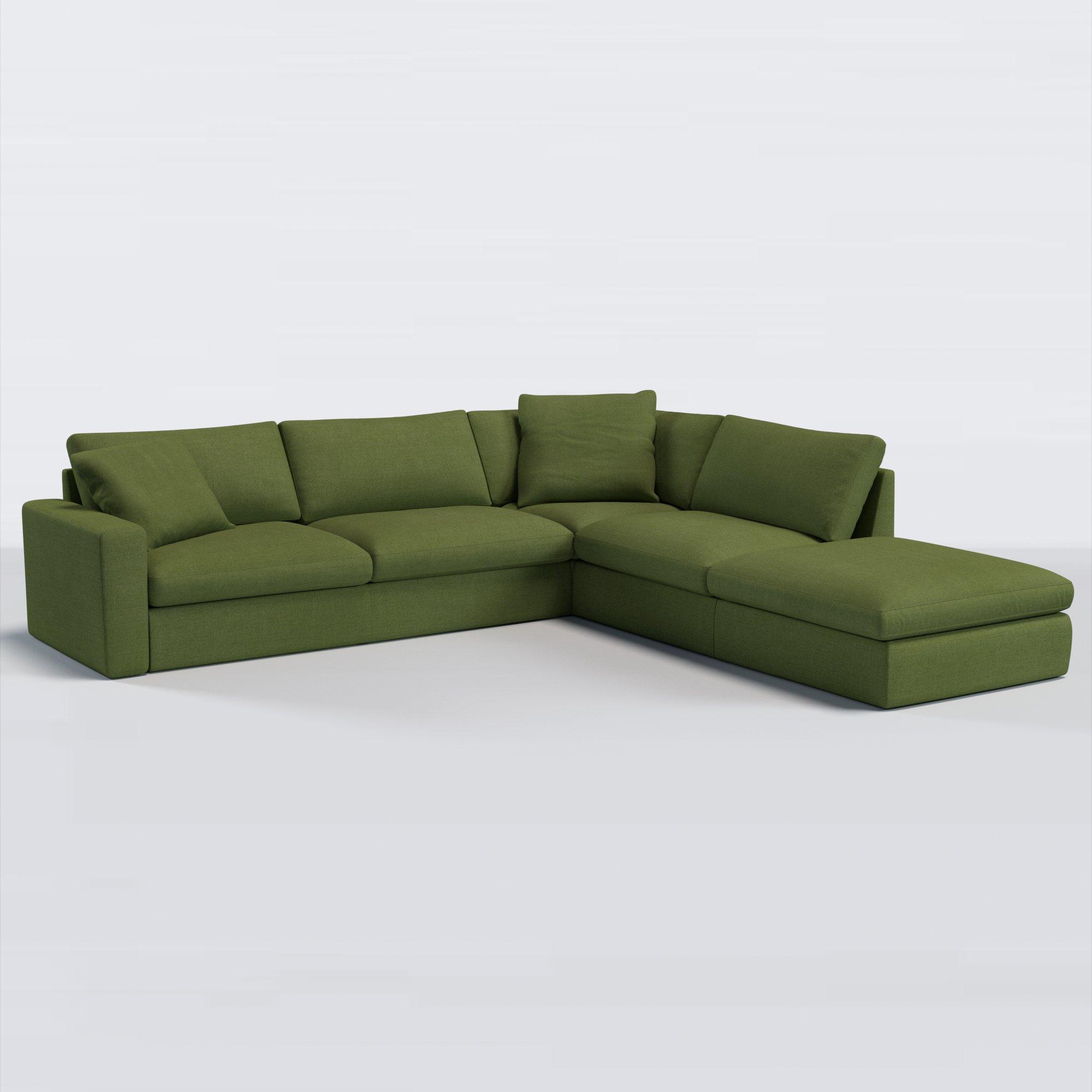 Mellow Range, John Lewis Relaxed Linen Plain Fabric, Olive Green, Price Band B