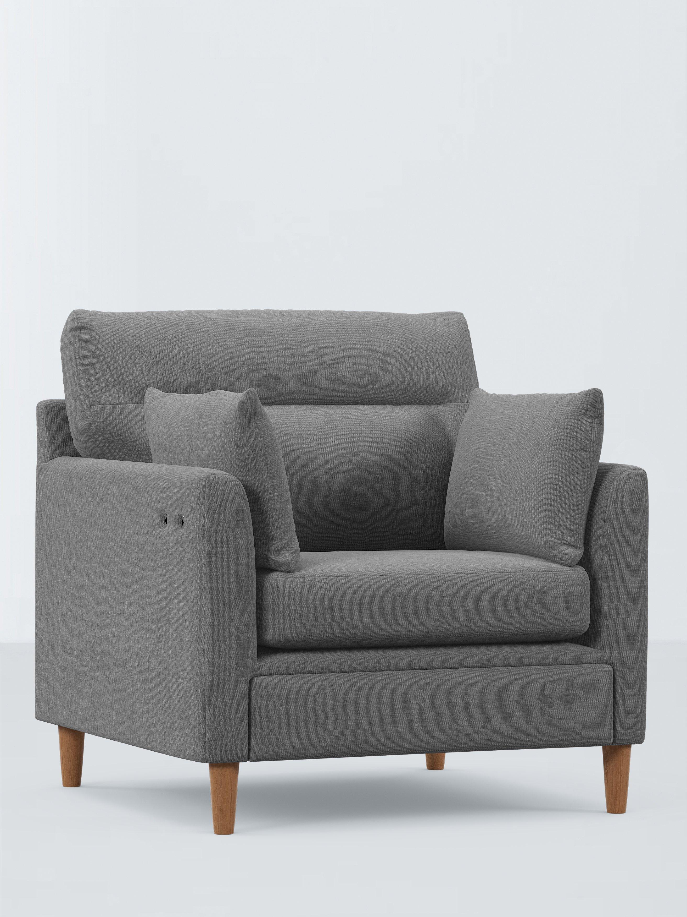 Munro Range, John Lewis Twisted Boucle Fabric, Silver Grey, Price Band D