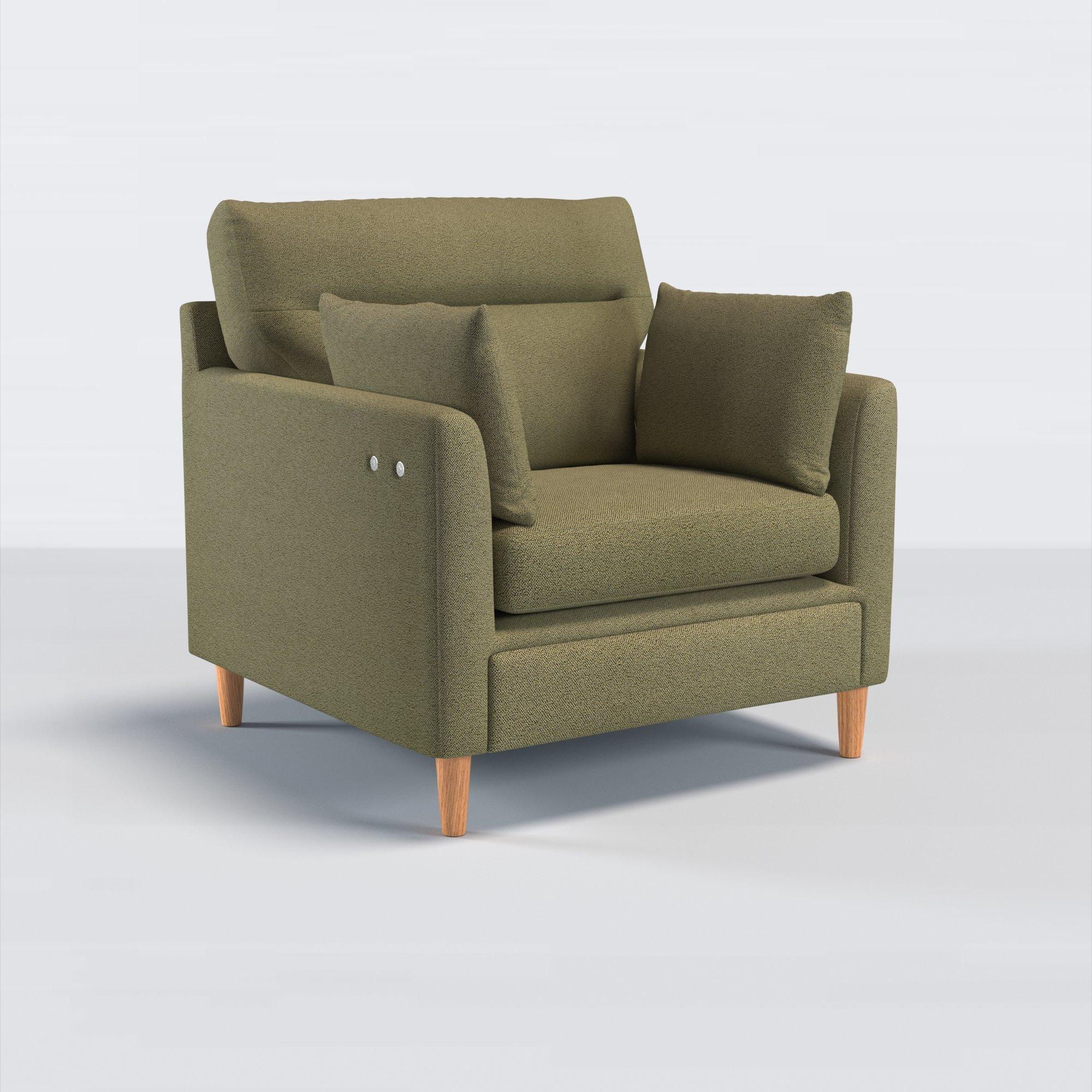 Munro Range, John Lewis Boucle Fabric, Olive Green, Price Band B