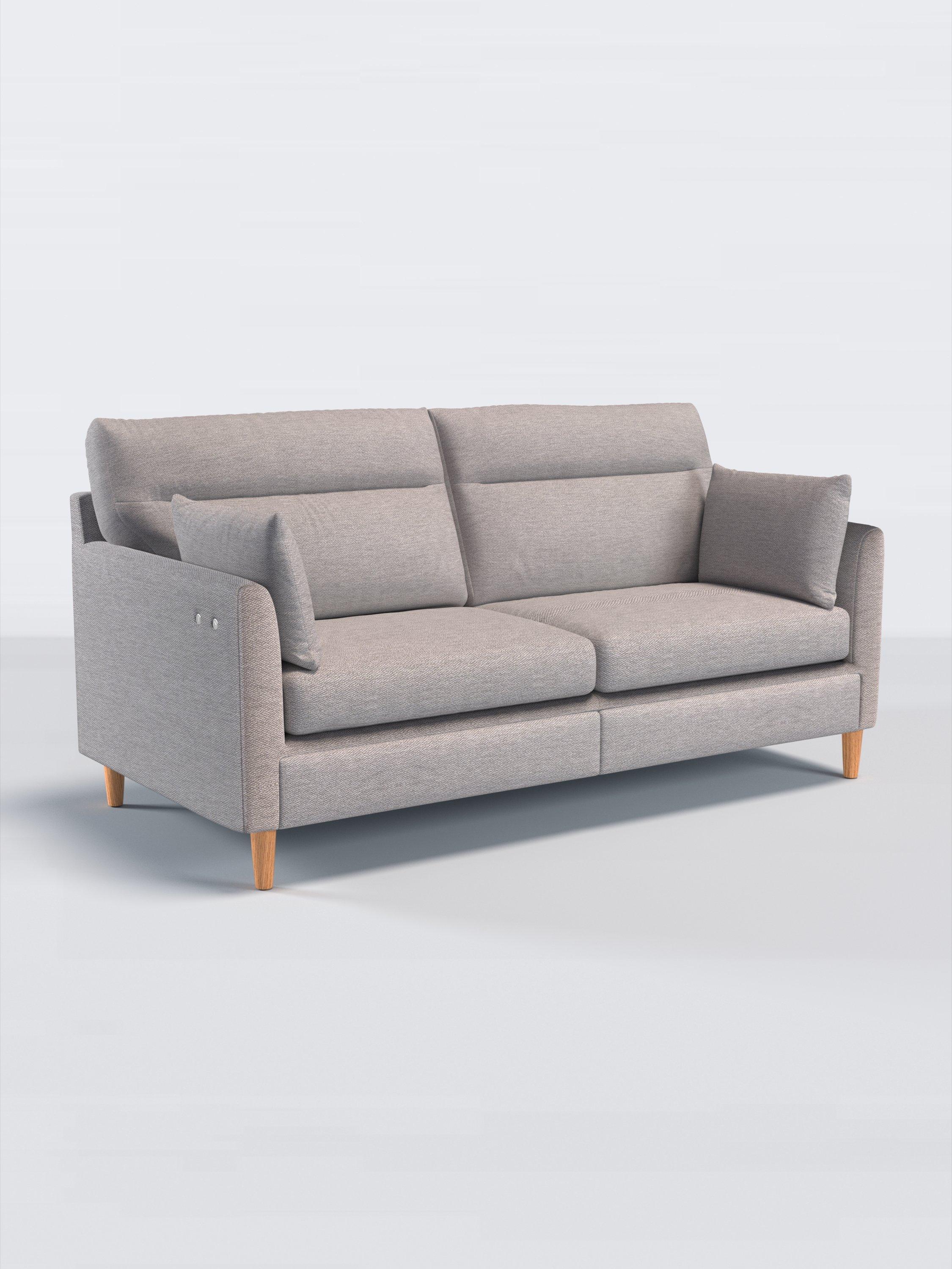 Munro Range, John Lewis Twisted Boucle Fabric, Silver Grey, Price Band D