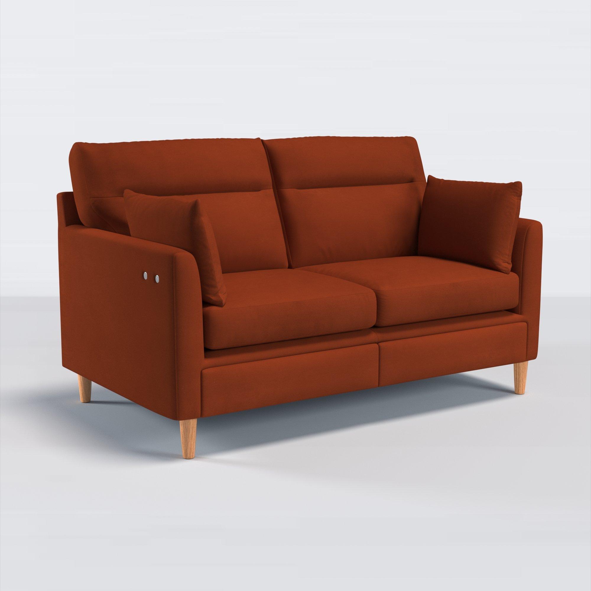 Munro Range, John Lewis Easy Clean Plush Velvet Fabric, Auburn, Price Band B