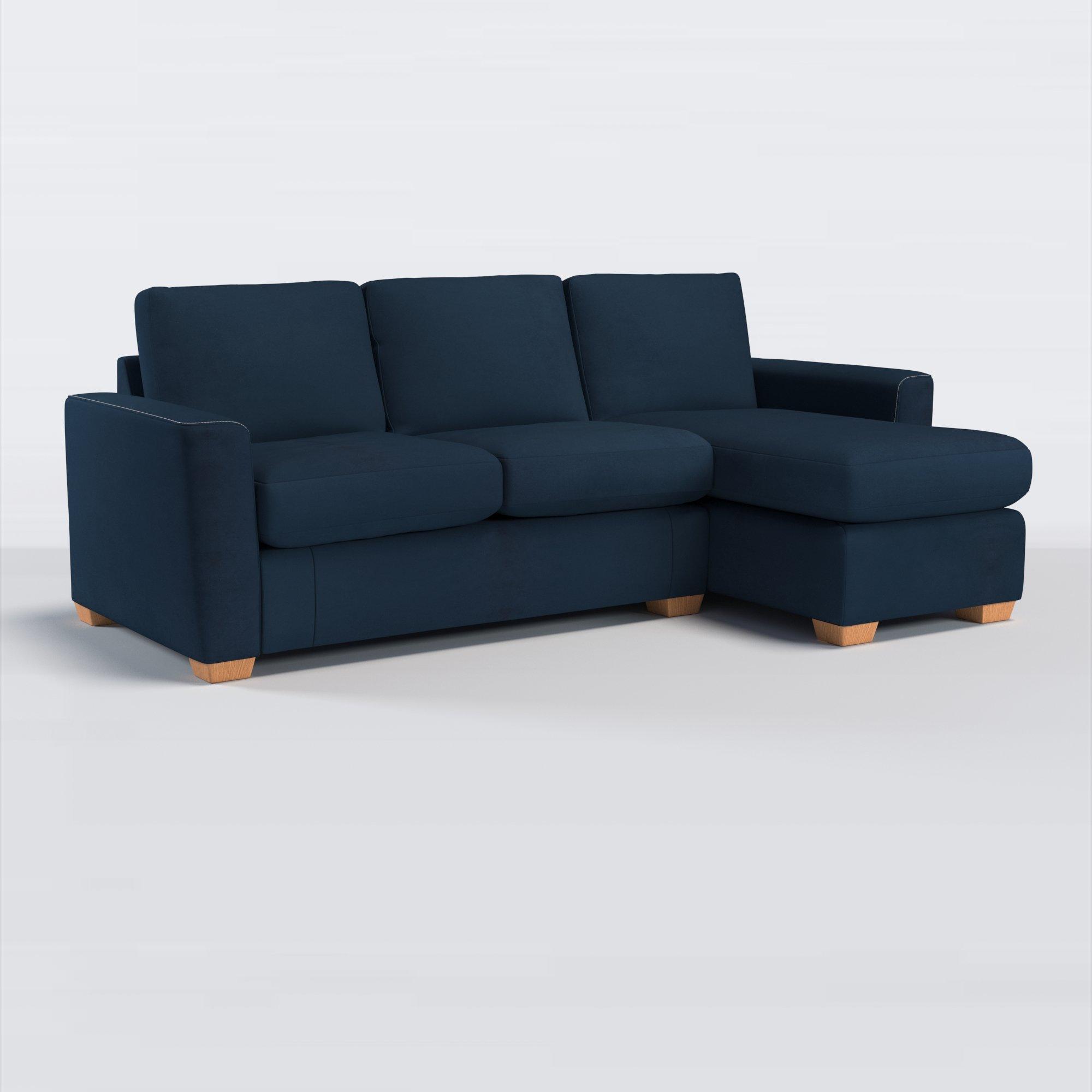 Oliver II Range, John Lewis Easy Clean Plush Velvet Fabric, Navy, Price Band B