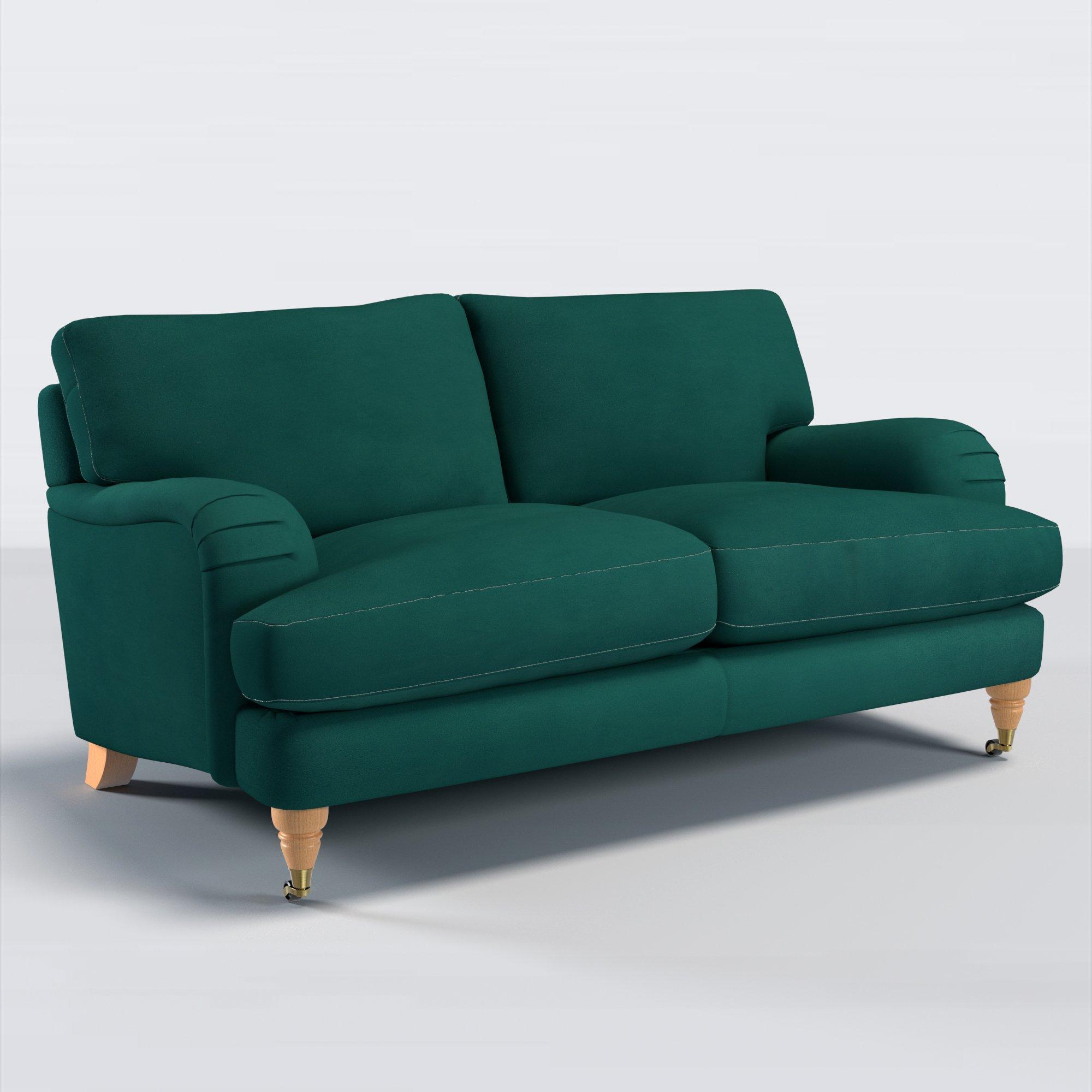 Otley Range, John Lewis Easy Clean Plush Velvet Fabric, Teal, Price Band B