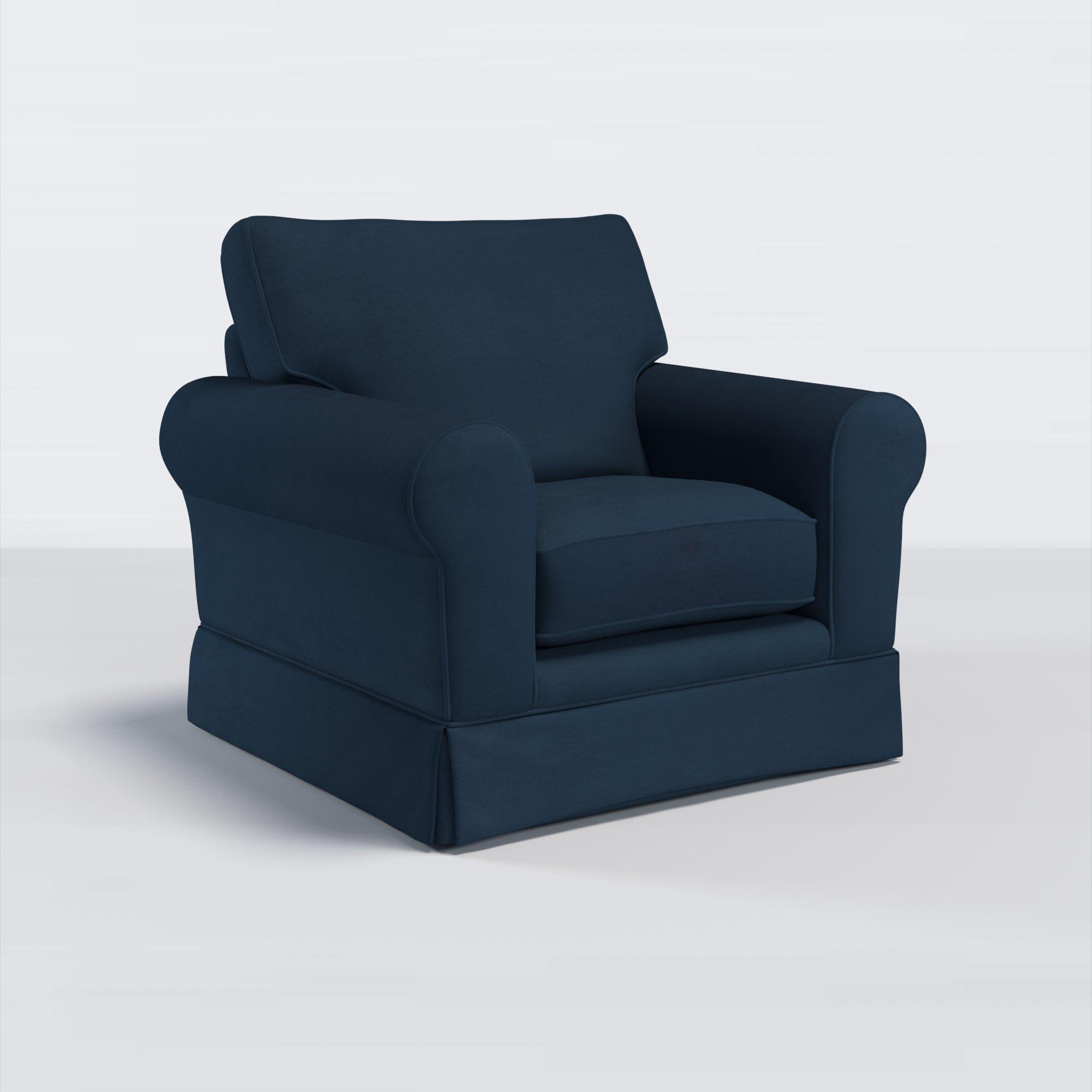 Padstow II Range, John Lewis Easy Clean Plush Velvet Fabric, Navy, Price Band B