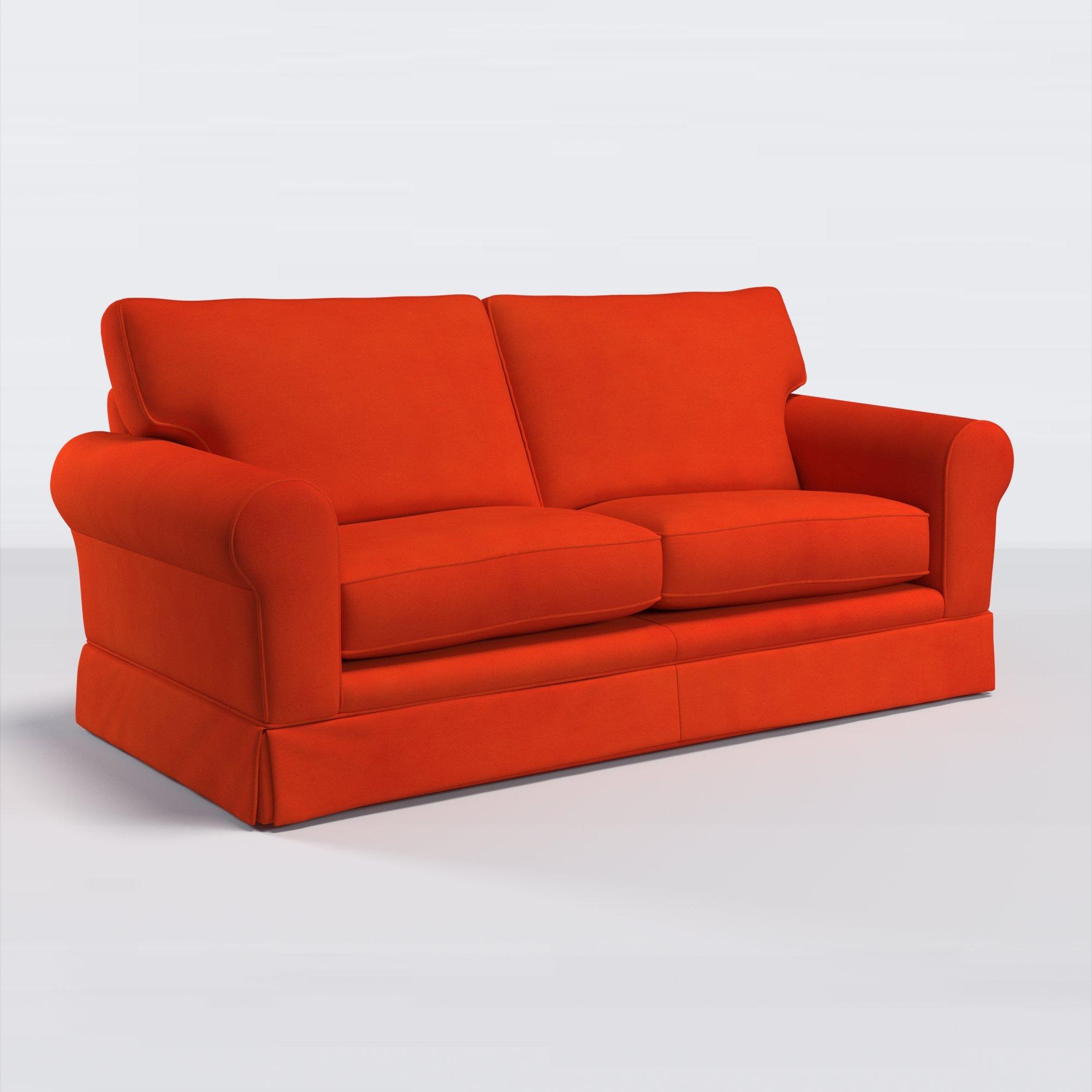 Padstow II Range, John Lewis Easy Clean Plush Velvet Fabric, Paprika, Price Band B