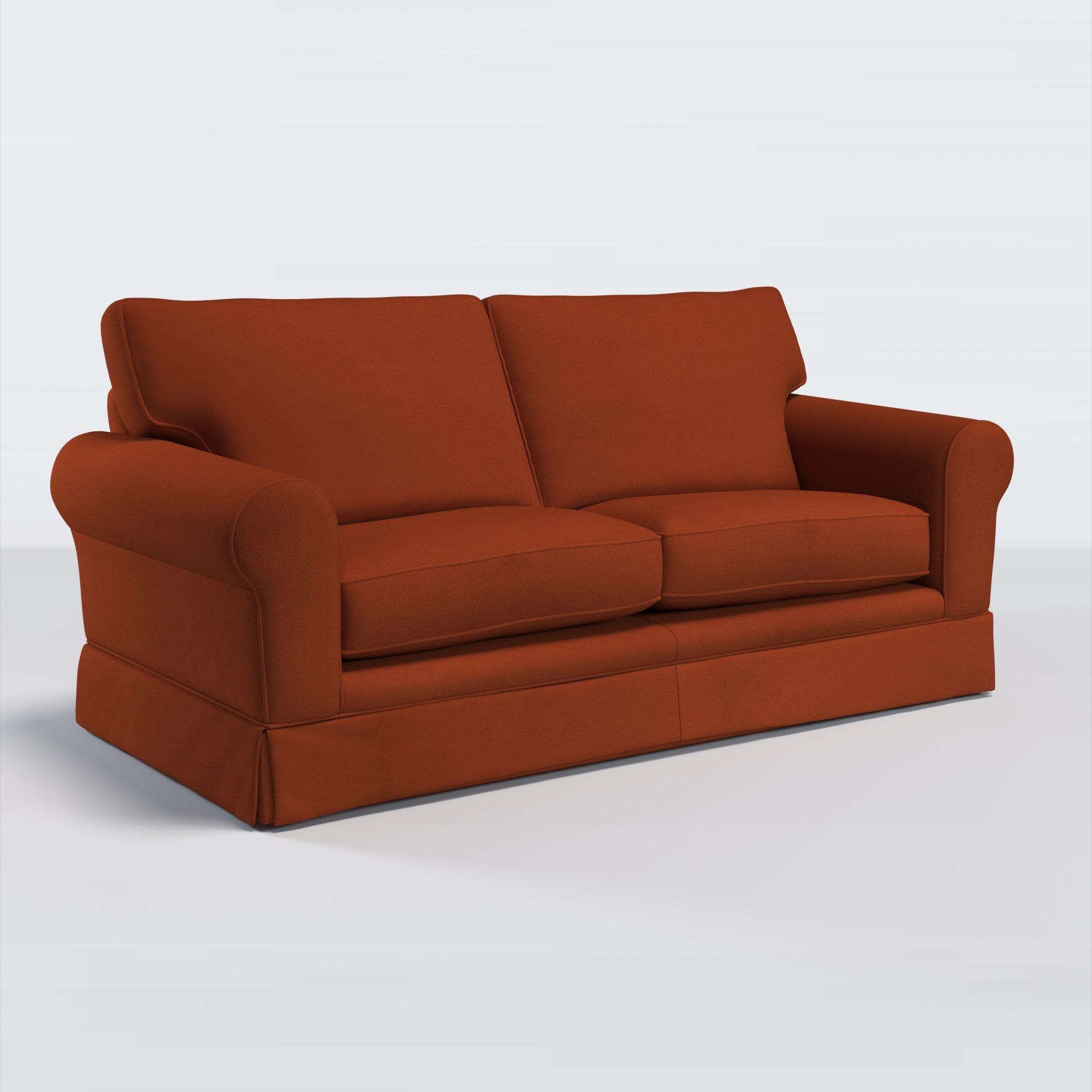 Padstow II Range, John Lewis Easy Clean Plush Velvet Fabric, Auburn, Price Band B