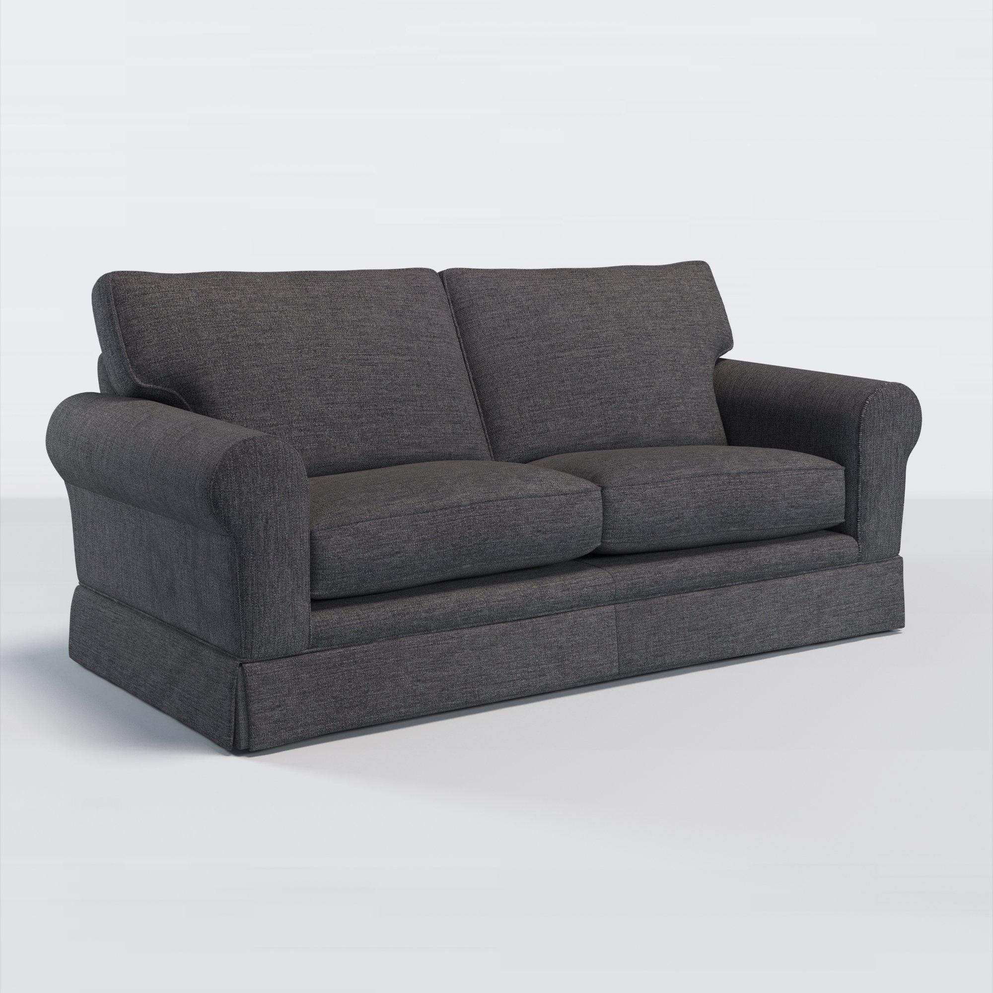 Padstow II Range, John Lewis Easy Clean Chunky Chenille Plain Fabric, Charcoal, Price Band C