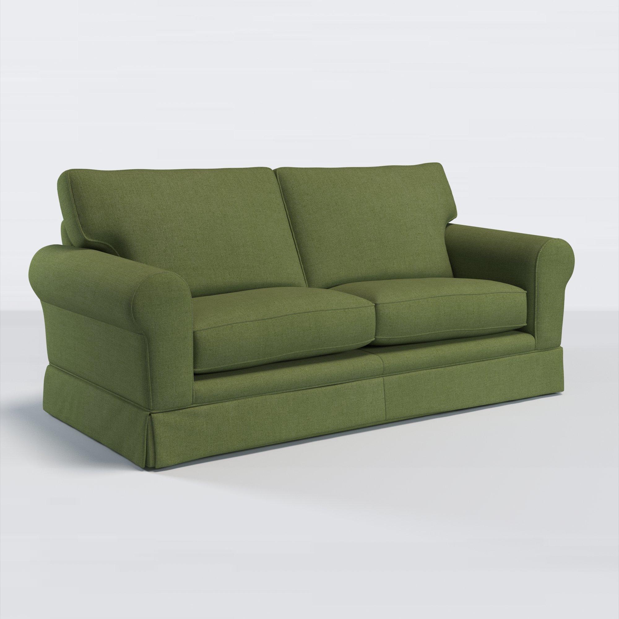 Padstow II Range, John Lewis Relaxed Linen Plain Fabric, Olive Green, Price Band B