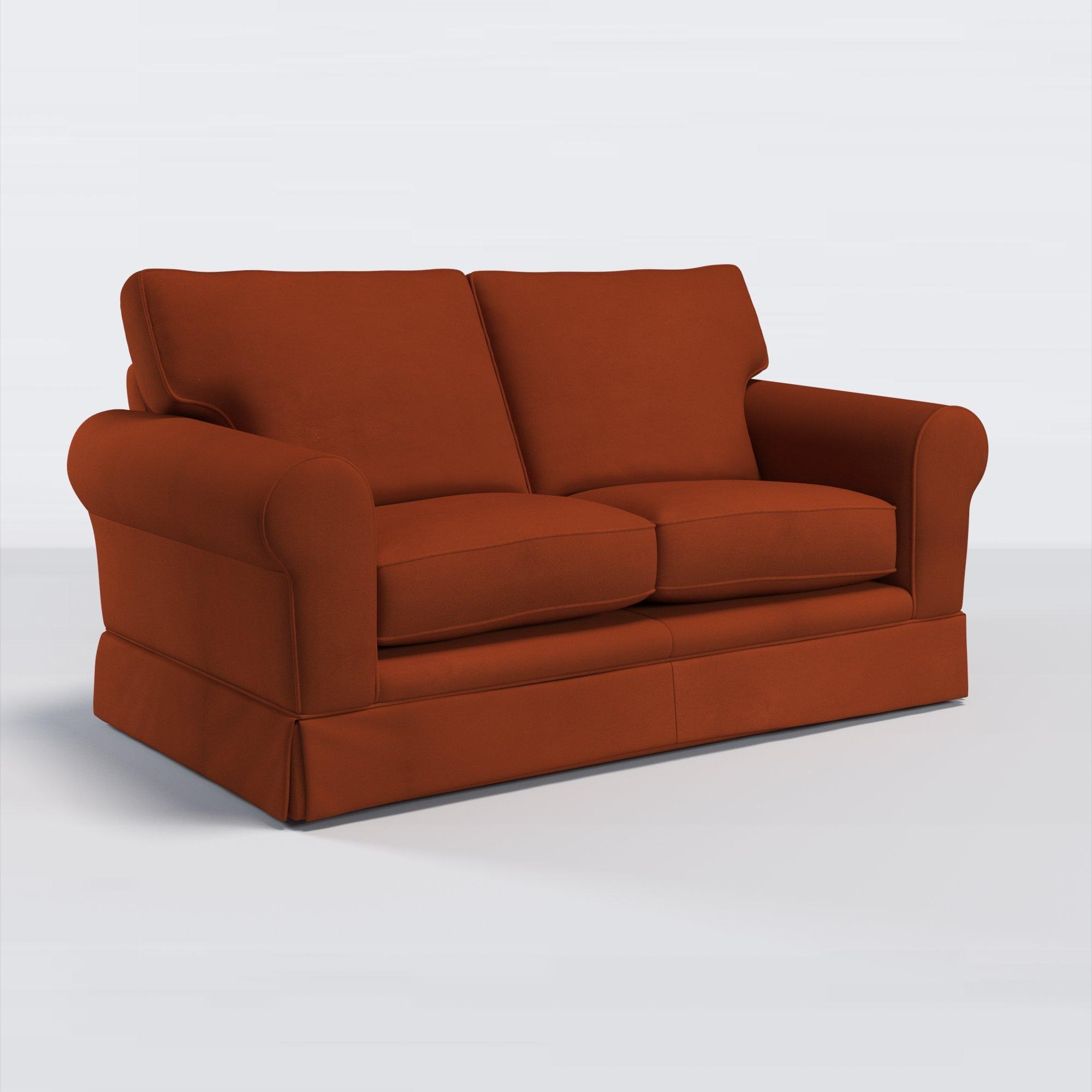 Padstow II Range, John Lewis Easy Clean Plush Velvet Fabric, Auburn, Price Band B