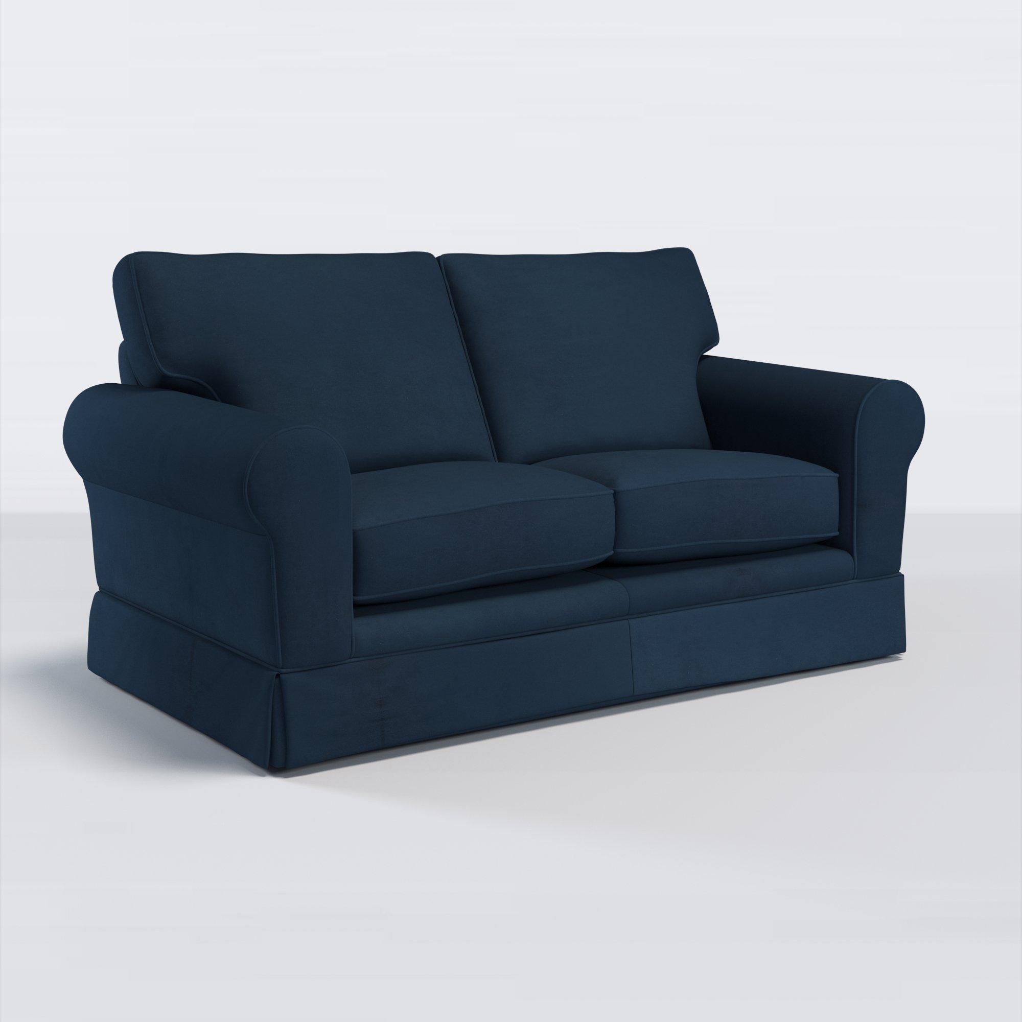 Padstow II Range, John Lewis Easy Clean Plush Velvet Fabric, Navy, Price Band B