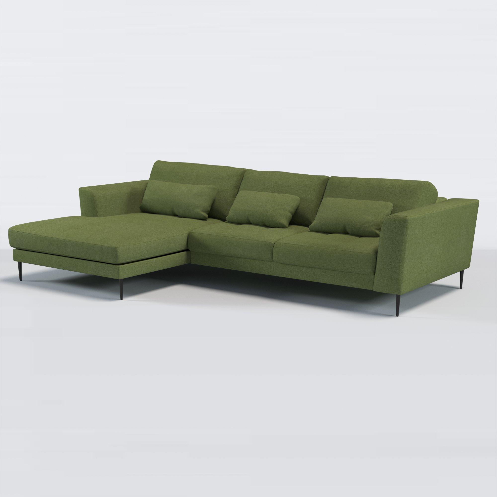 Siesta Range, John Lewis Relaxed Linen Plain Fabric, Olive Green, Price Band B