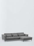 John Lewis Siesta RHF Chaise End Sofa Bed, Metal Leg