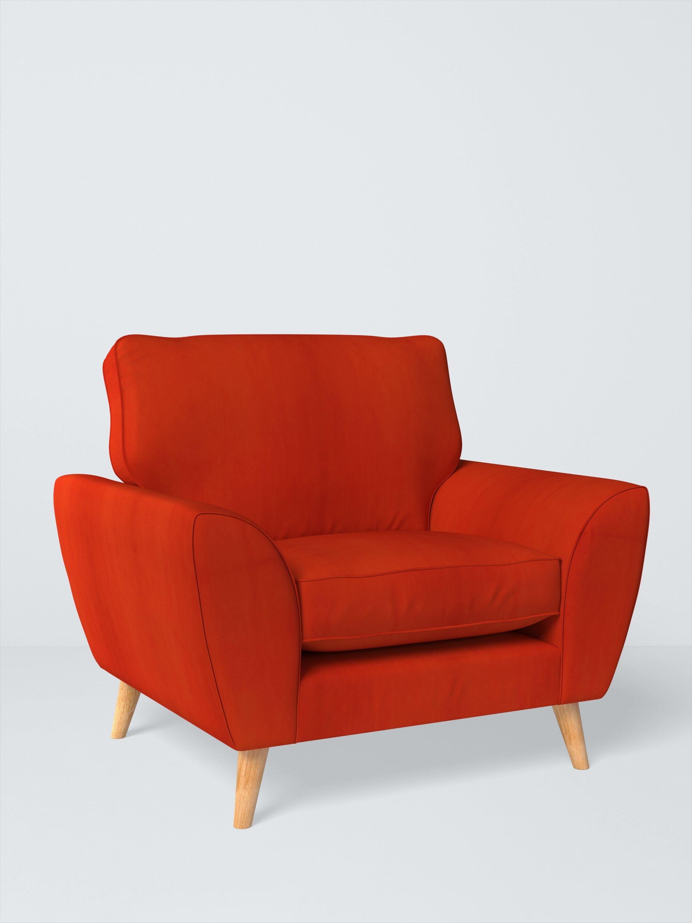 Ambleside Range, John Lewis Easy Clean Plush Velvet Fabric, Paprika, Price Band B