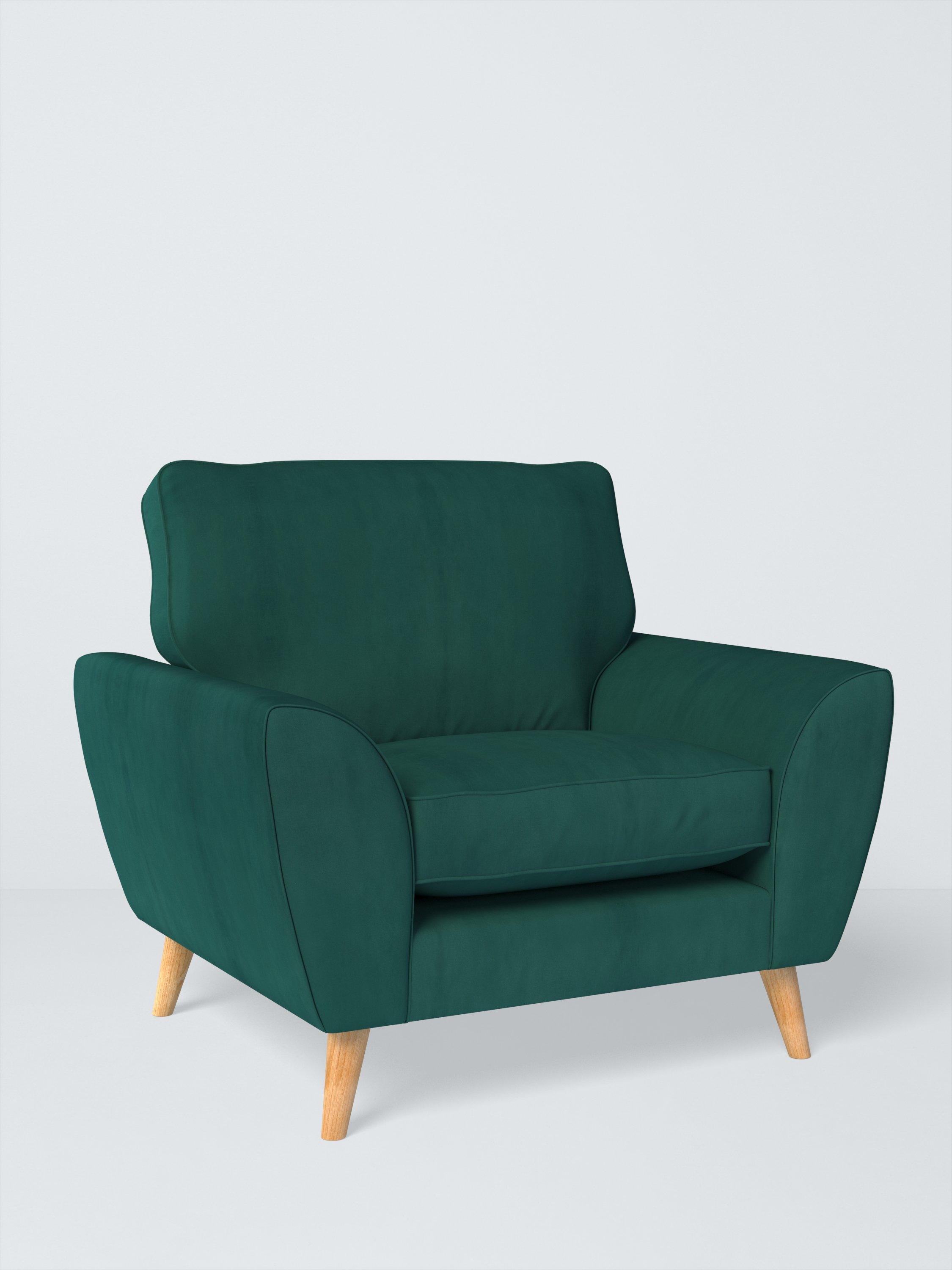 Ambleside Range, John Lewis Easy Clean Plush Velvet Fabric, Teal, Price Band B