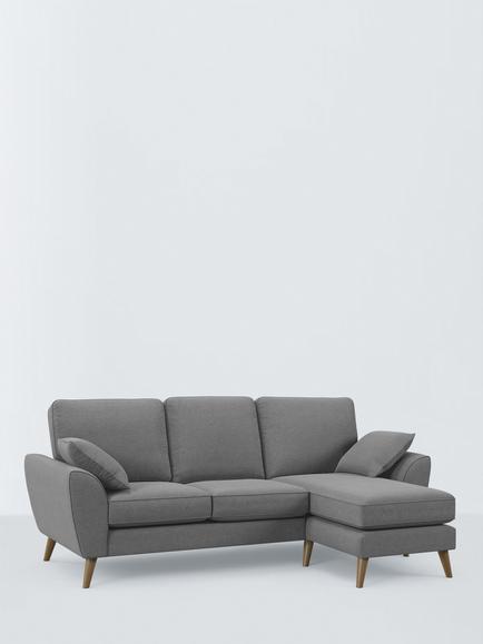 John Lewis Ambleside Grand 4 Seater RFH Chaise Sofa, 