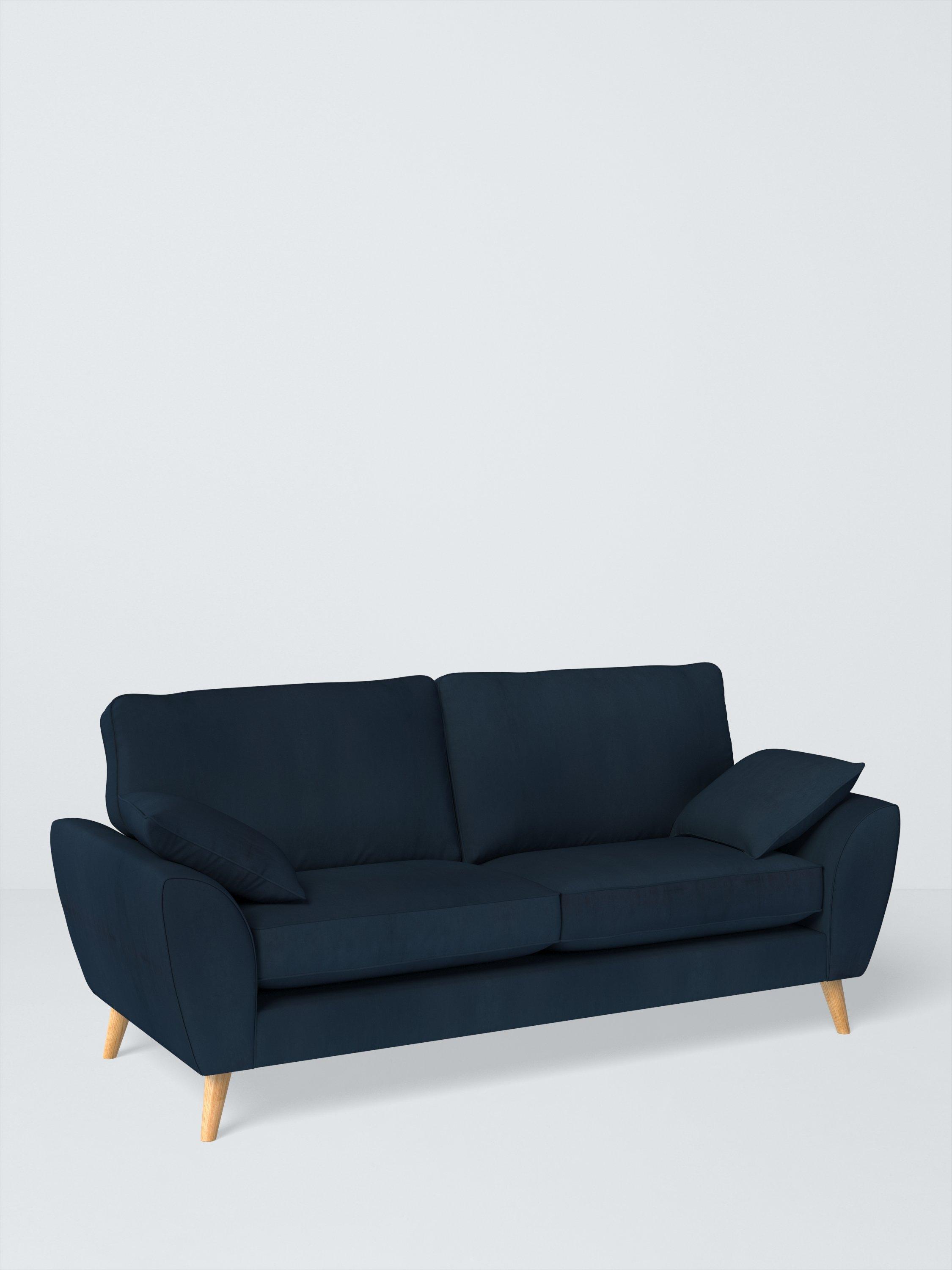 Ambleside Range, John Lewis Easy Clean Plush Velvet Fabric, Navy, Price Band B