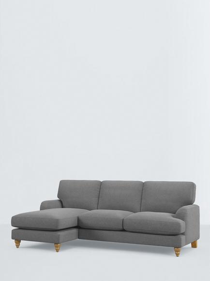 John Lewis Clover Grand 4 Seater LHF Chaise End Sofa, 