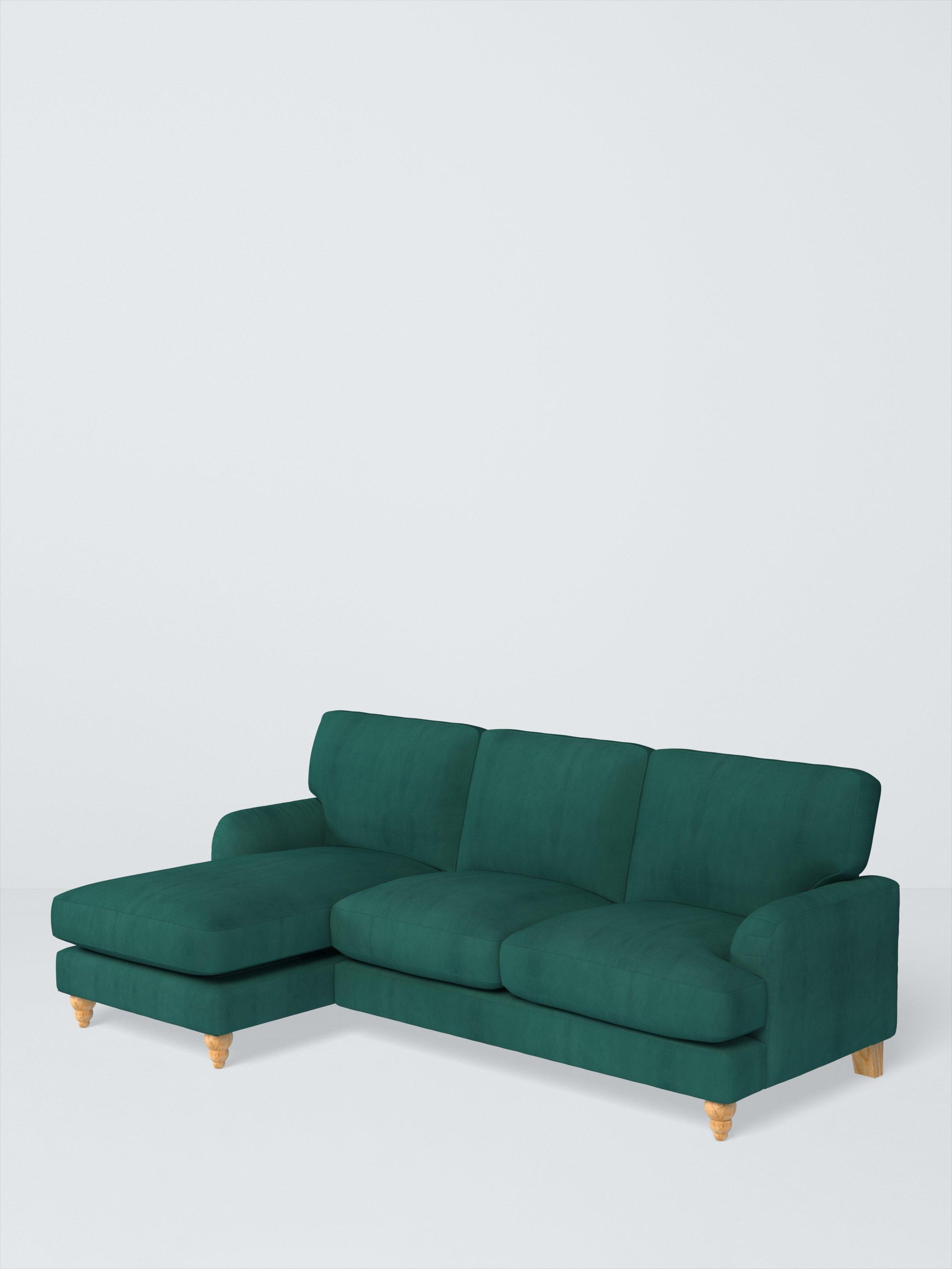 Clover Range, John Lewis Easy Clean Plush Velvet Fabric, Teal, Price Band B