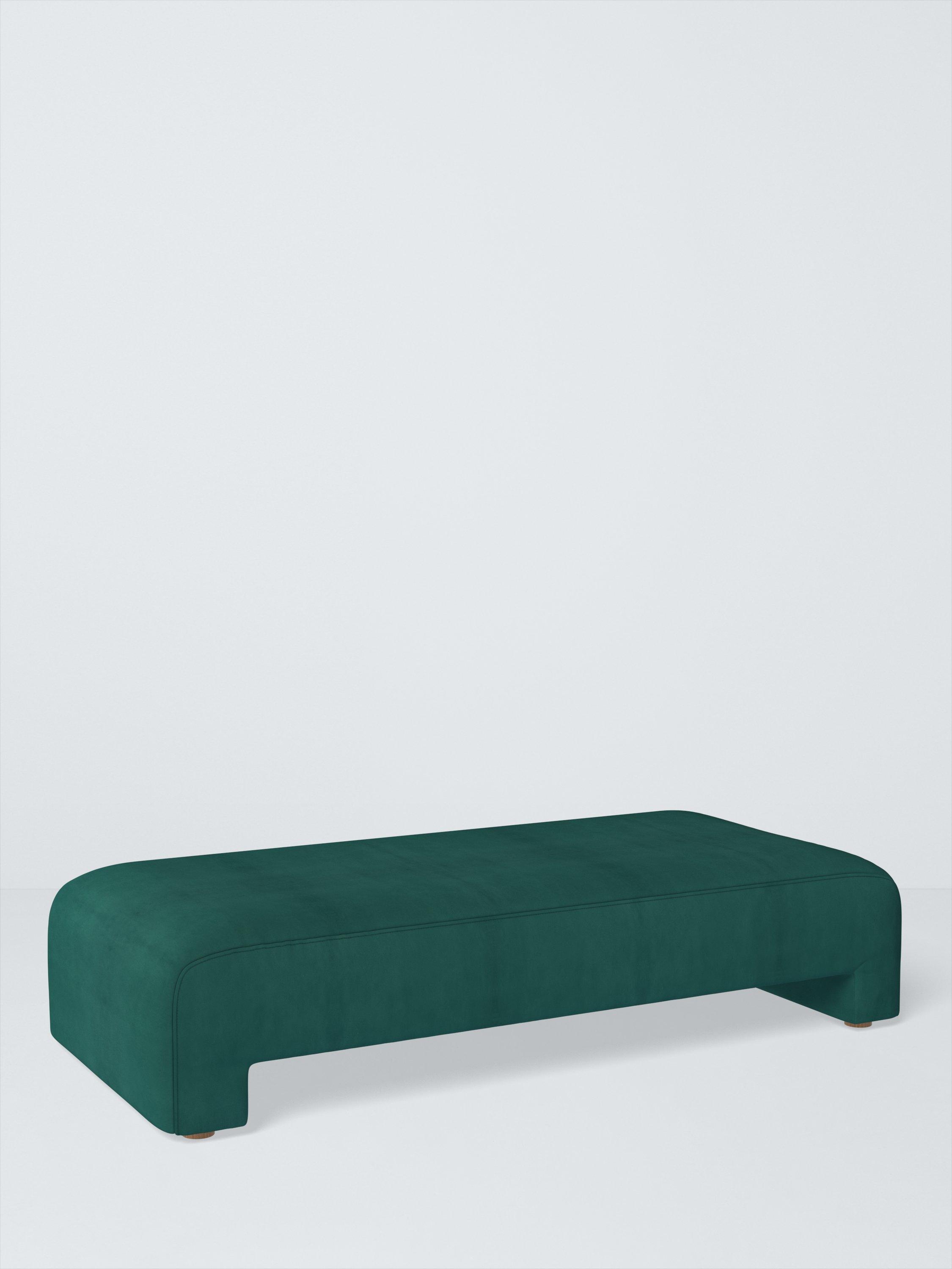 Putney Range, John Lewis Easy Clean Plush Velvet Fabric, Teal, Price Band B