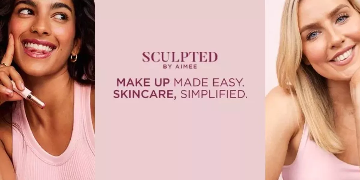 Sculpted by Aimee banner with imagery