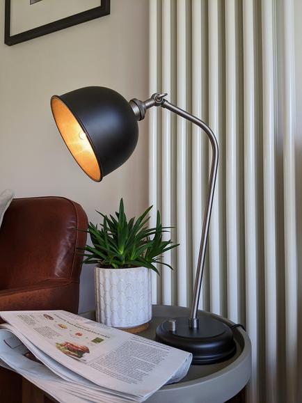 John Lewis Baldwin Table Lamp - view 2, Black