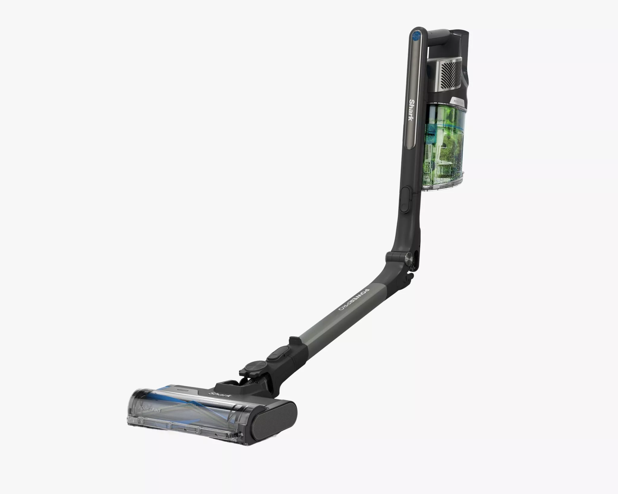 a product shot of Shark PowerPro Pet Cordless Stick on a cream background