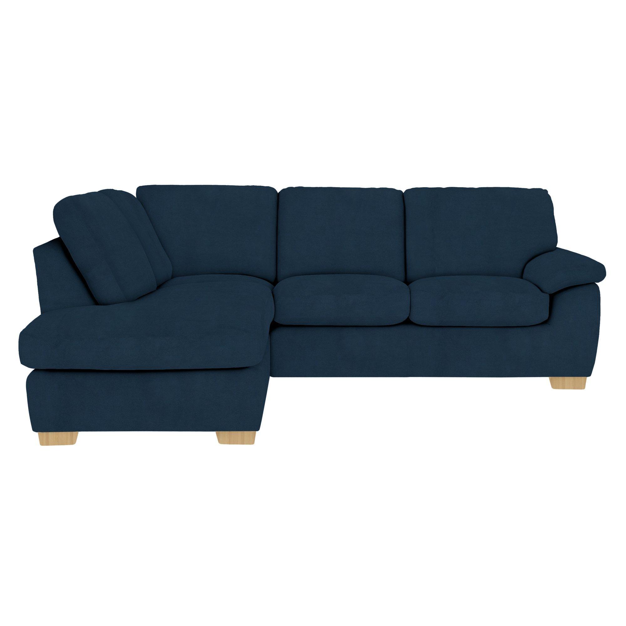 Camden Range, John Lewis Easy Clean Plush Velvet Fabric, Navy, Price Band B