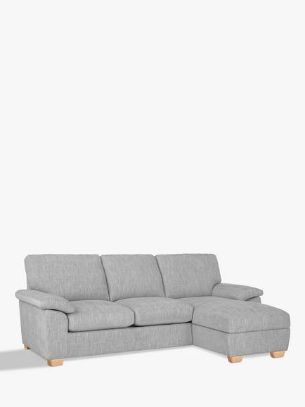 John Lewis Camden 5+ Seater RHF Storage Chaise End Sofa Bed, 