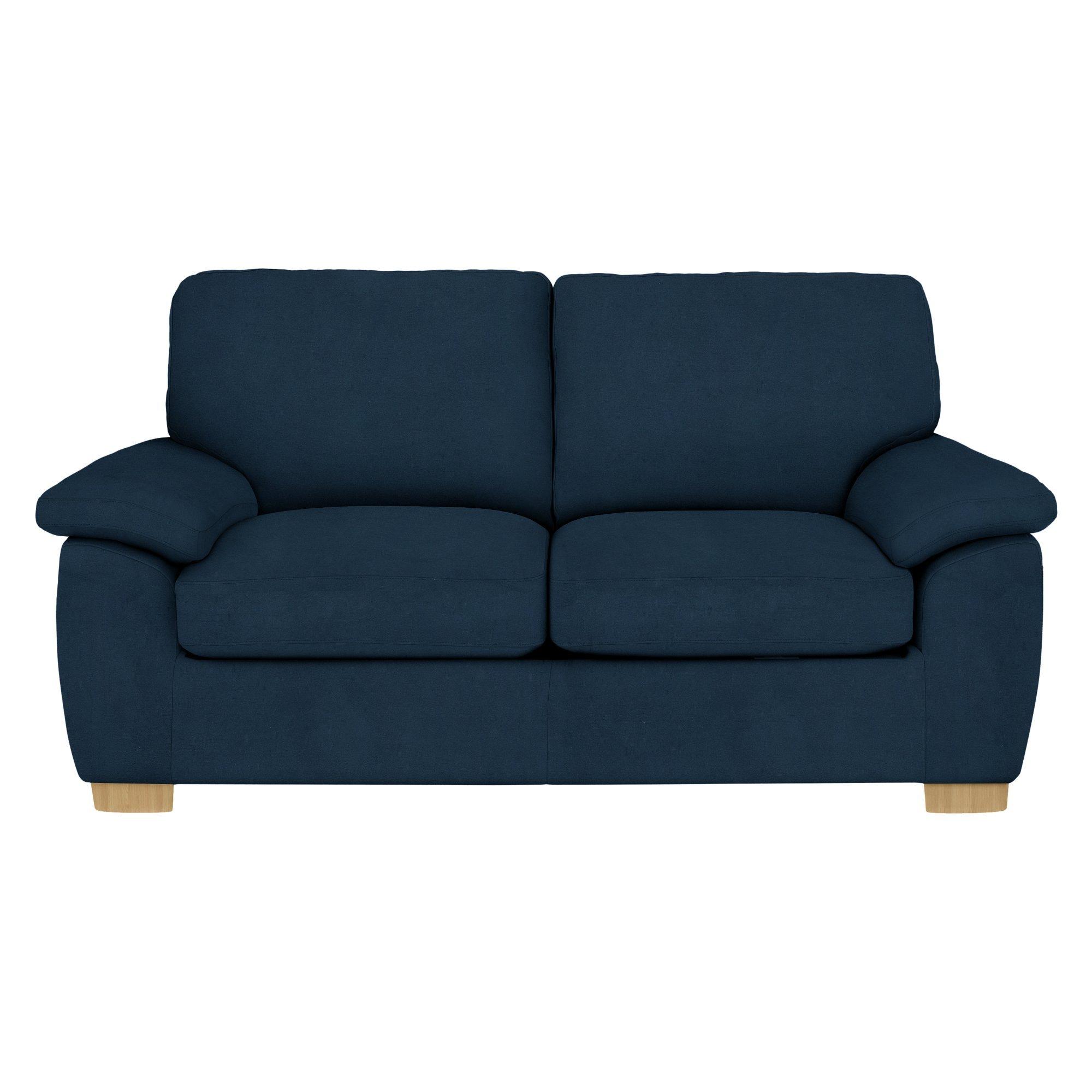 Camden Range, John Lewis Easy Clean Plush Velvet Fabric, Navy, Price Band B
