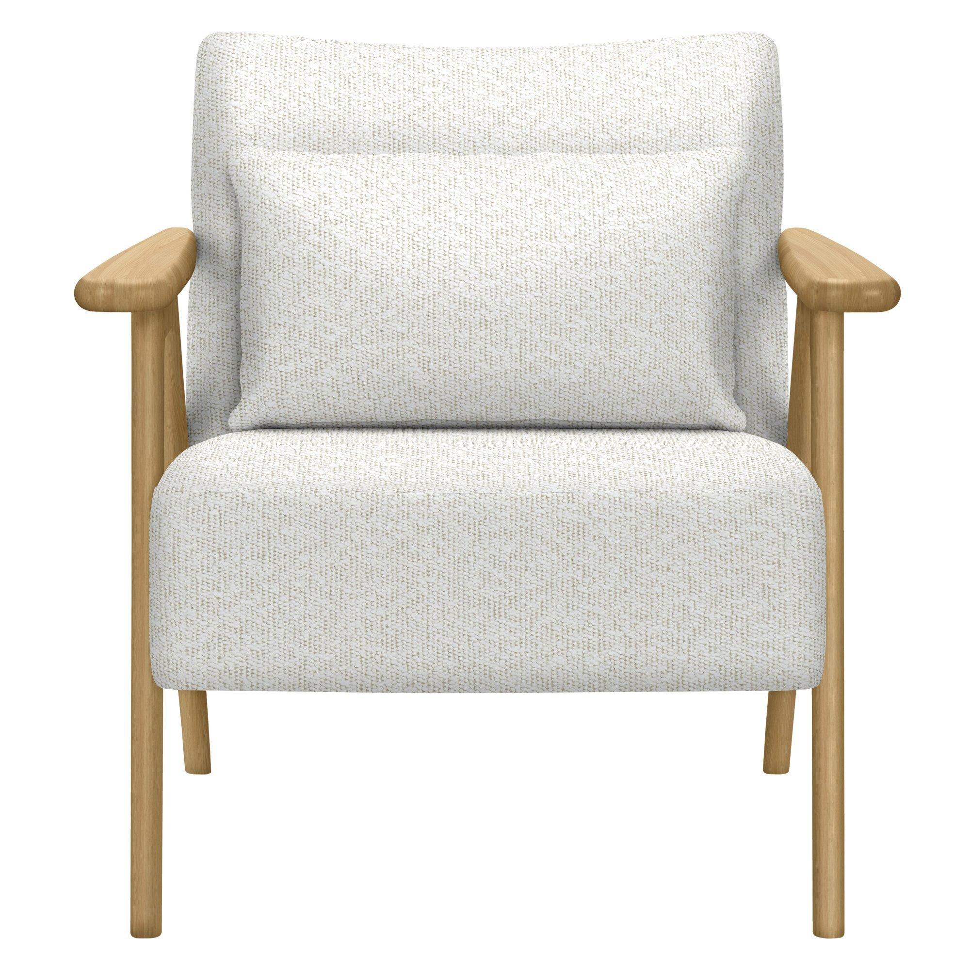 Hendricks Range, John Lewis Boucle Plain Fabric, Marshmallow, Price Band B