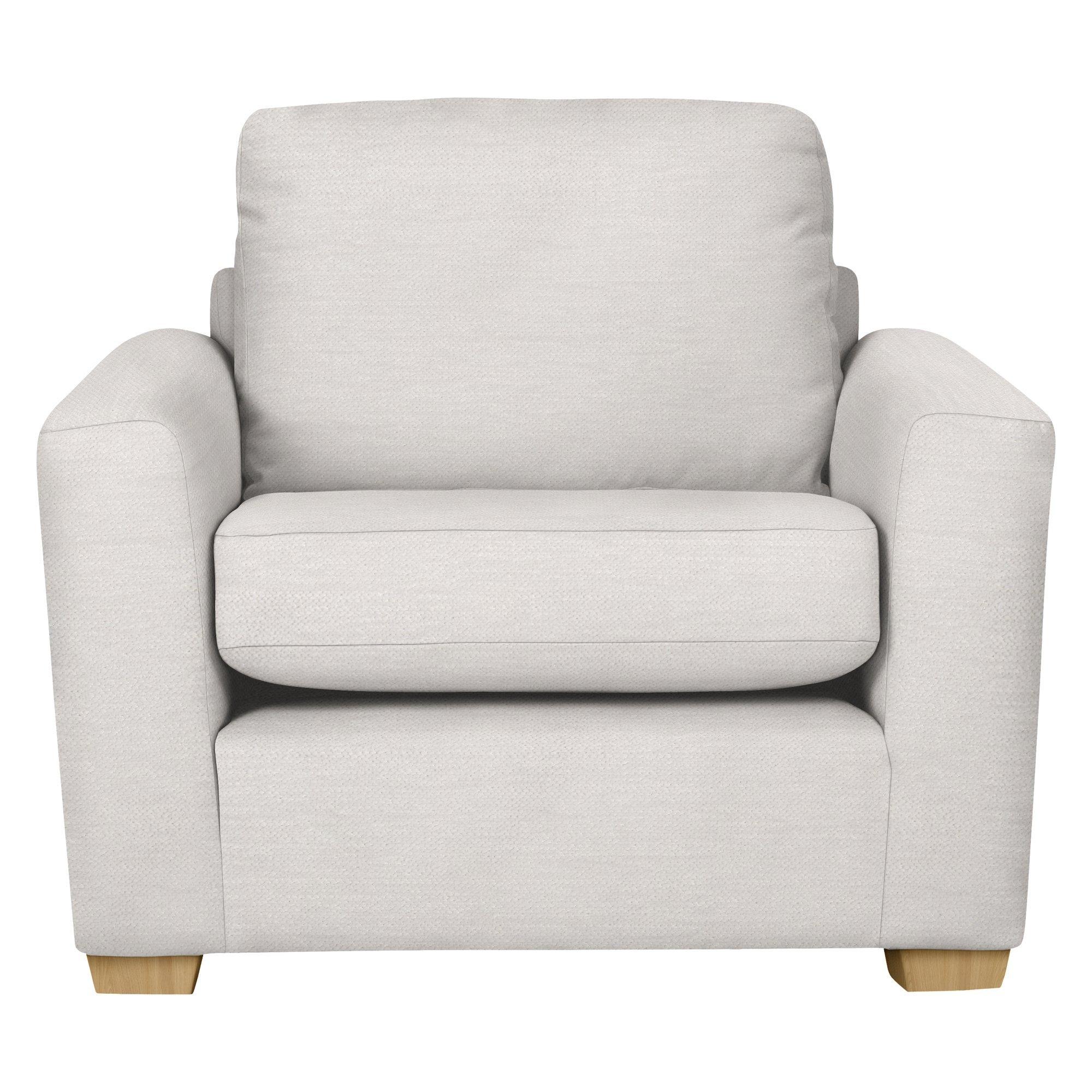 Oliver II Range, Aquaclean Titan Plain Fabric, Oyster White, Price Band D