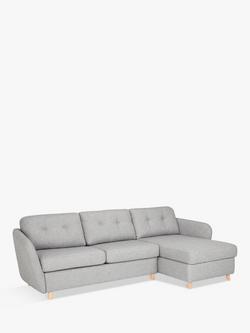John Lewis Arlo 5+ Seater RHF Chaise with Storage Sofa Bed, 