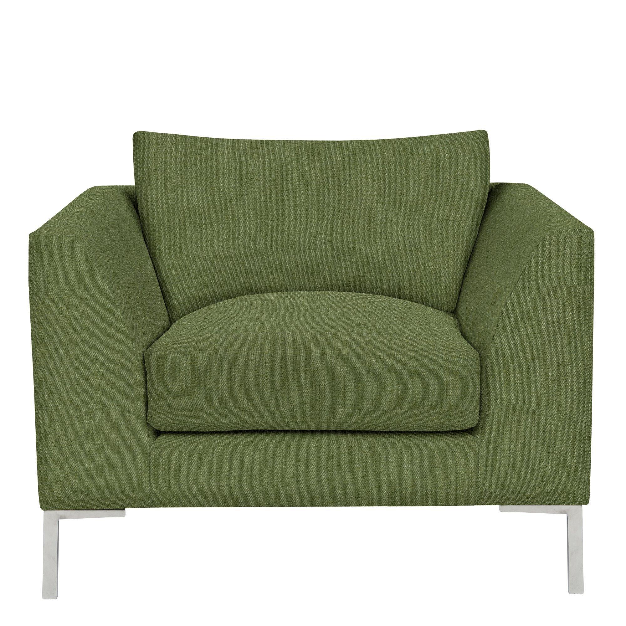 Belgrave Range, John Lewis Relaxed Linen Plain Fabric, Olive Green, Price Band B