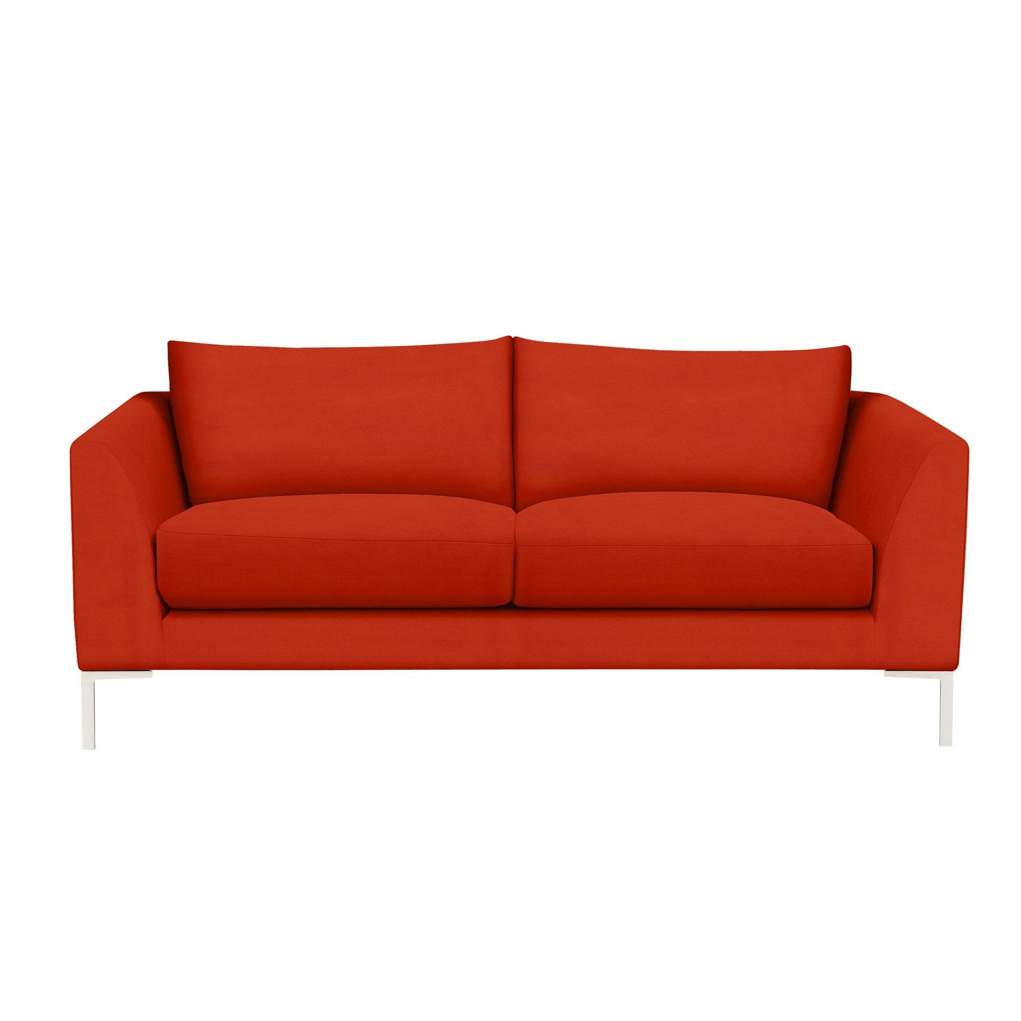 Belgrave Range, John Lewis Easy Clean Plush Velvet Fabric, Paprika, Price Band B