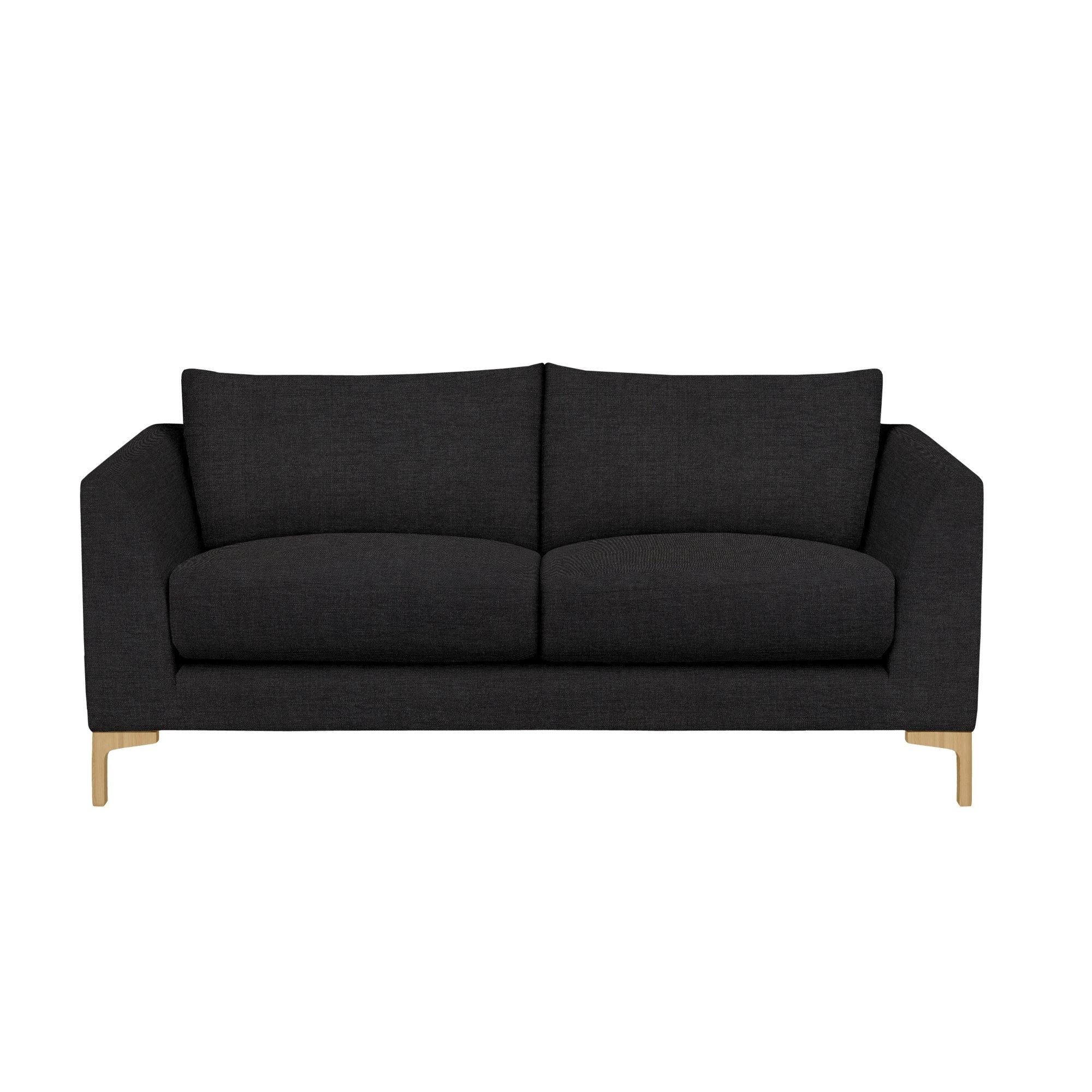 Belgrave Range, John Lewis Easy Clean Chunky Chenille Plain Fabric, Charcoal, Price Band C