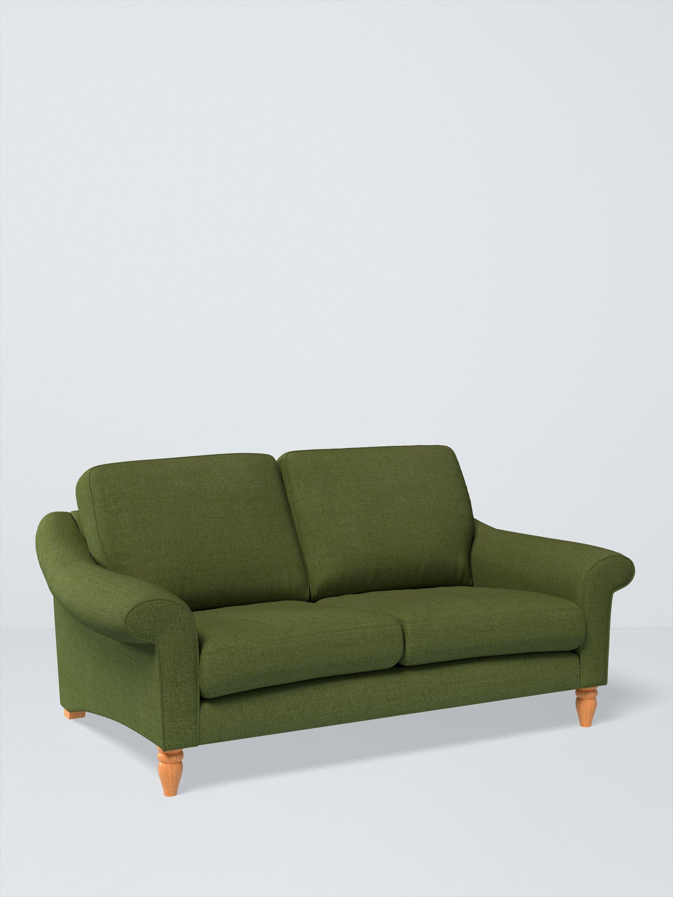 Camber Range, John Lewis Relaxed Linen Plain Fabric, Olive Green, Price Band B