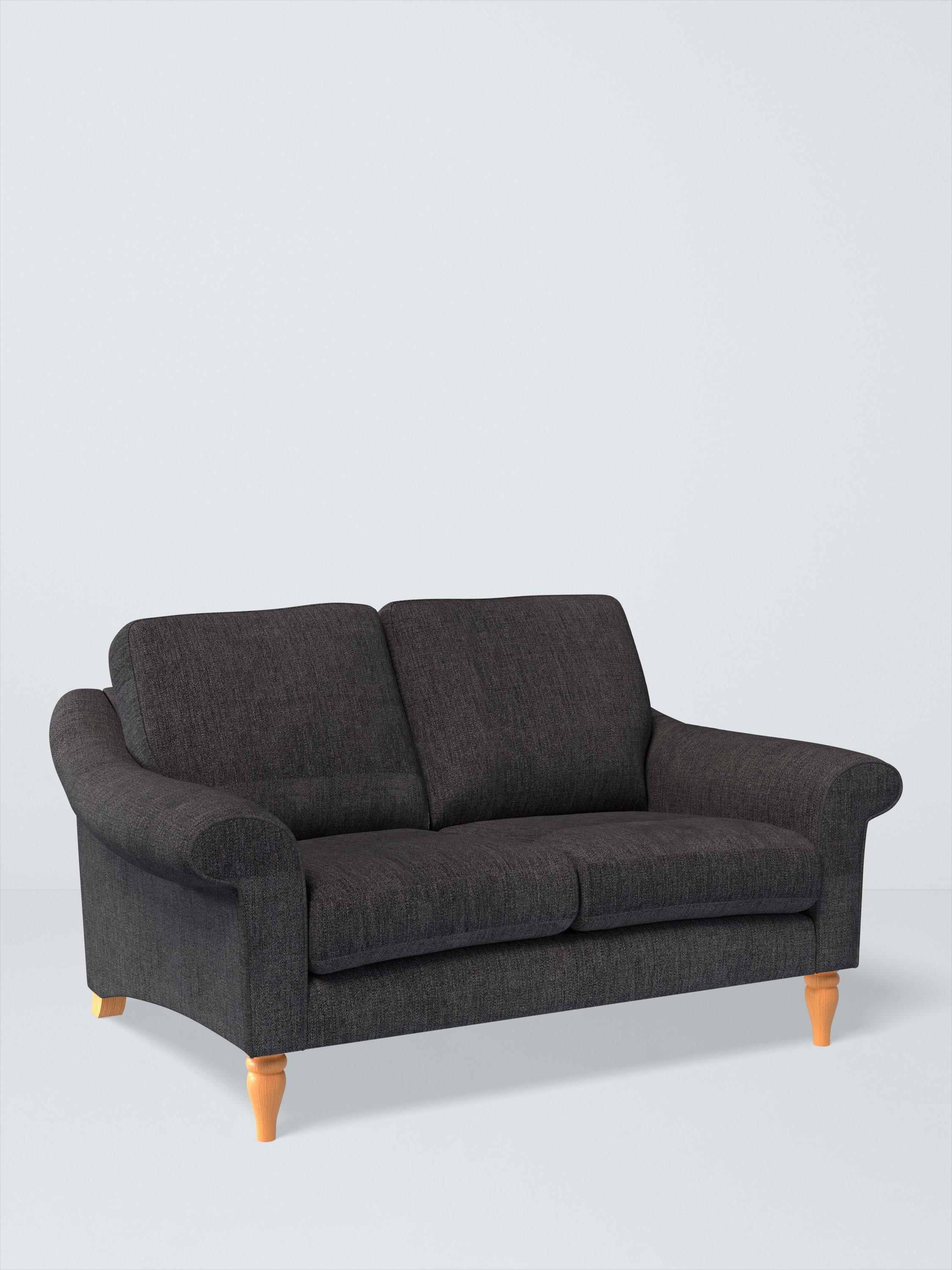 Camber Range, John Lewis Easy Clean Chunky Chenille Plain Fabric, Charcoal, Price Band C