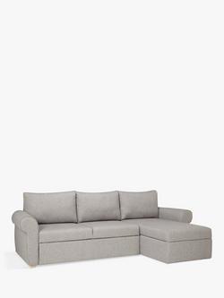 John Lewis Sansa Scroll Arm Chaise End Sofa Bed with Storage, 