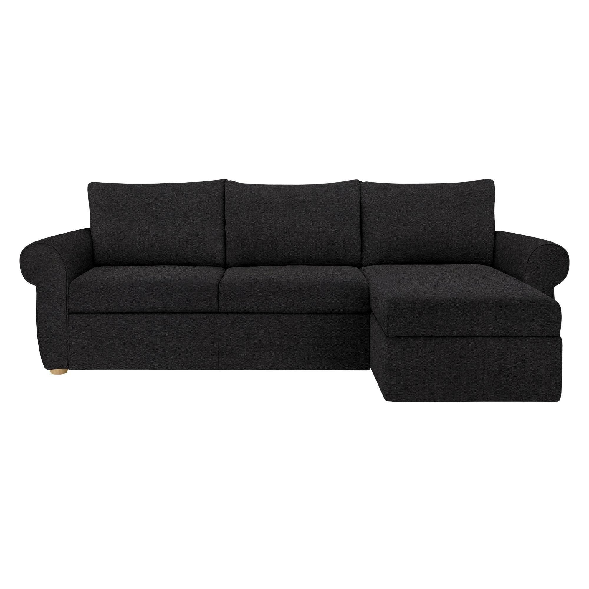 Sansa Range, John Lewis Easy Clean Chunky Chenille Plain Fabric, Charcoal, Price Band C