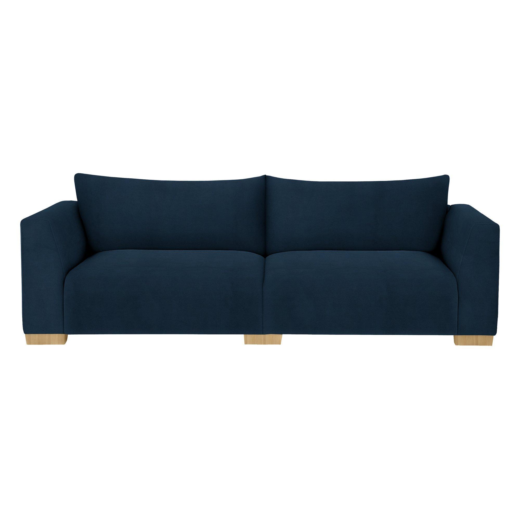 Tokyo Range, John Lewis Easy Clean Plush Velvet Fabric, Navy, Price Band B