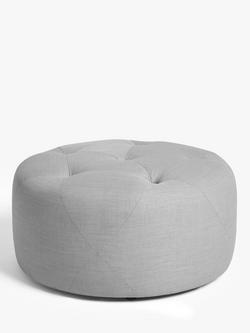 John Lewis Button Footstool, Standard, 