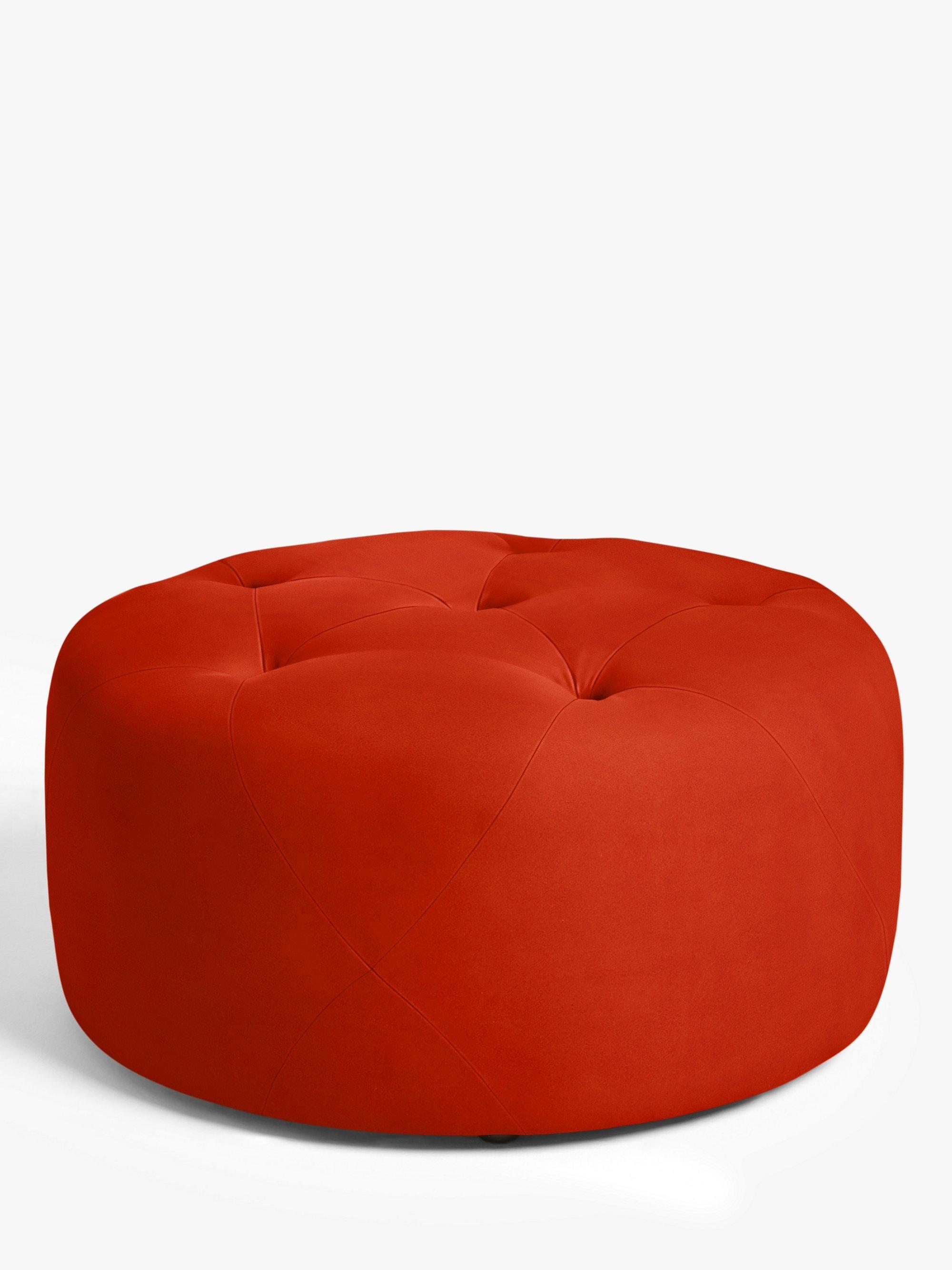 Button Range, John Lewis Easy Clean Plush Velvet Fabric, Paprika, Price Band B