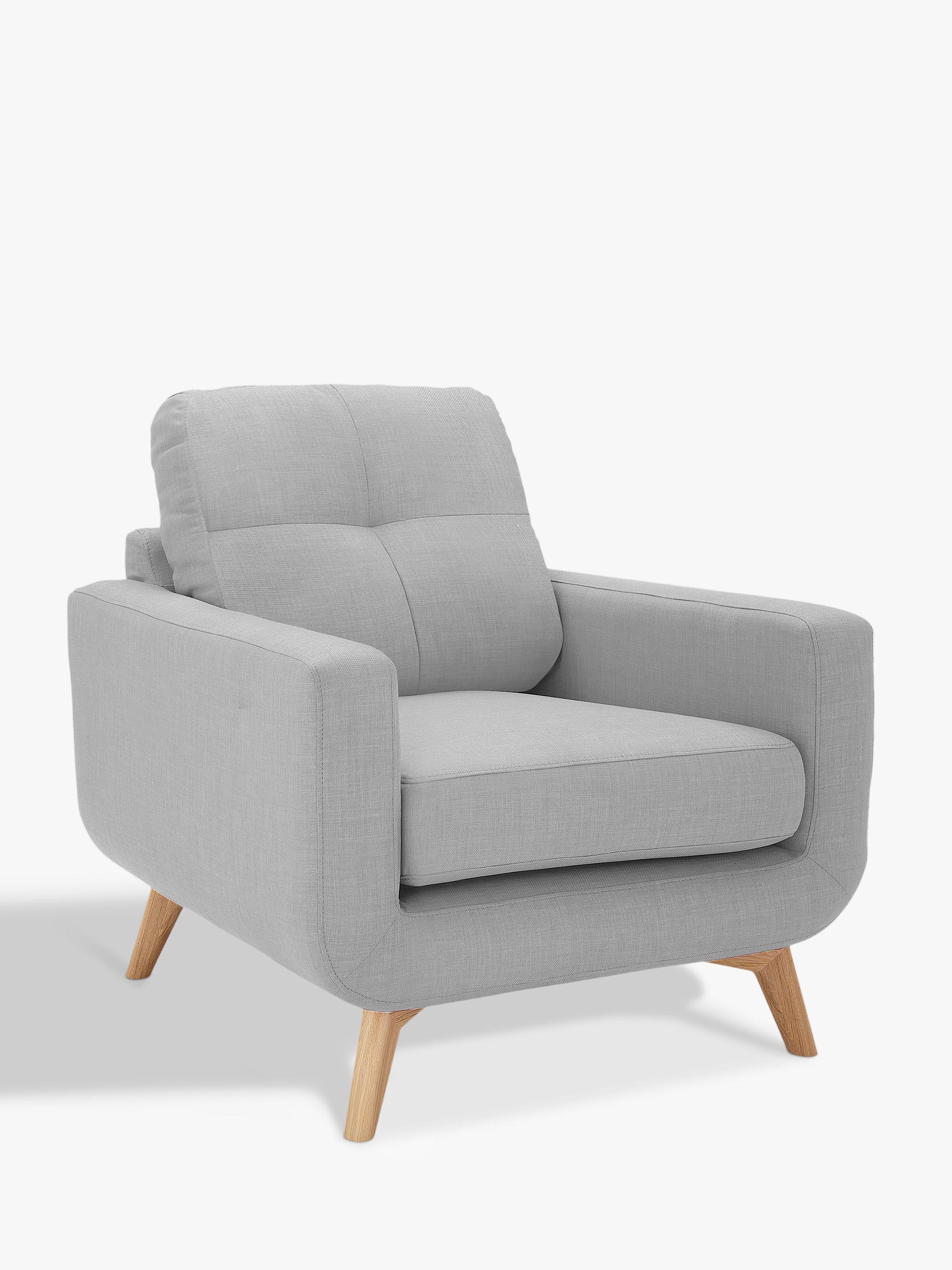 Barbican Range, John Lewis Barbican Armchair, Light Leg, Aquaclean Connie Grey