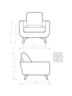 John Lewis Barbican Armchair - view 2, 