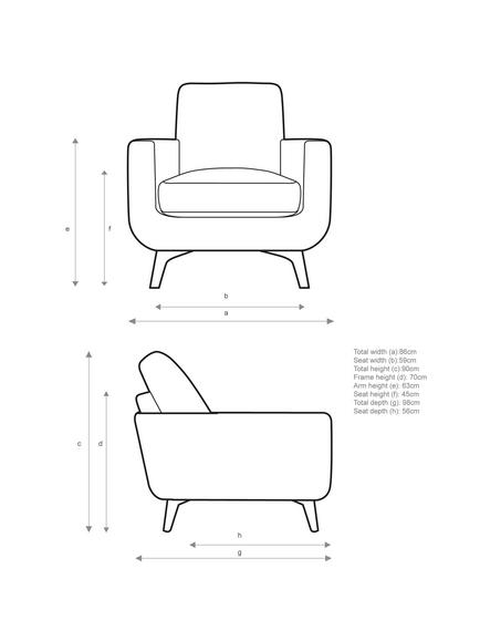 John Lewis Barbican Armchair, Light Leg - view 2, Aqua Clean Connie Grey