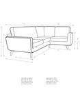 John Lewis Barbican 4 Seater RHF Corner End Sofa