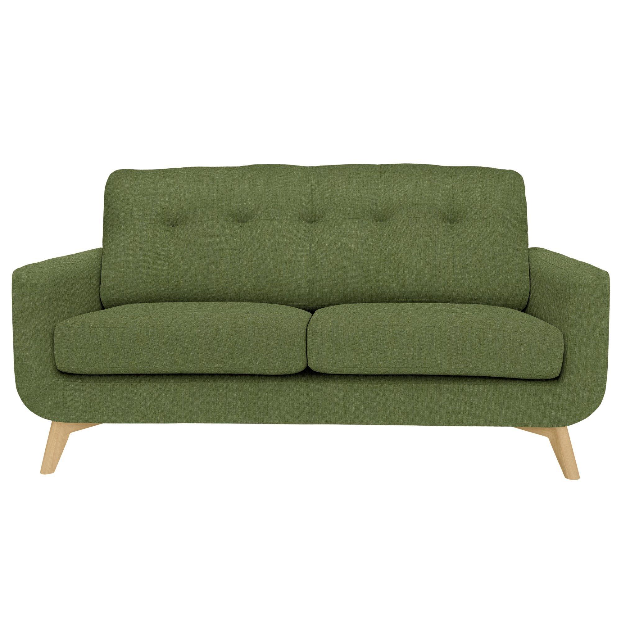 Barbican Range, John Lewis Relaxed Linen Plain Fabric, Olive Green, Price Band B