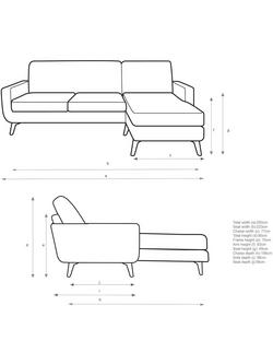 John Lewis Barbican 5+ Seater RHF Chaise End Sofa - view 2, 