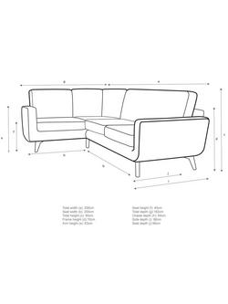 John Lewis Barbican 4 Seater LHF Corner End Sofa - view 2, 