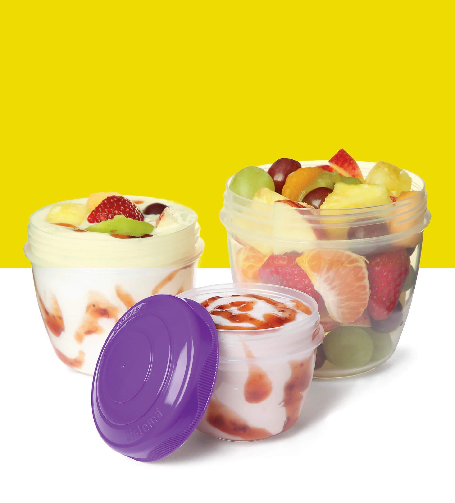 Sistema Snack and Nest Food Storage Container, Assorted